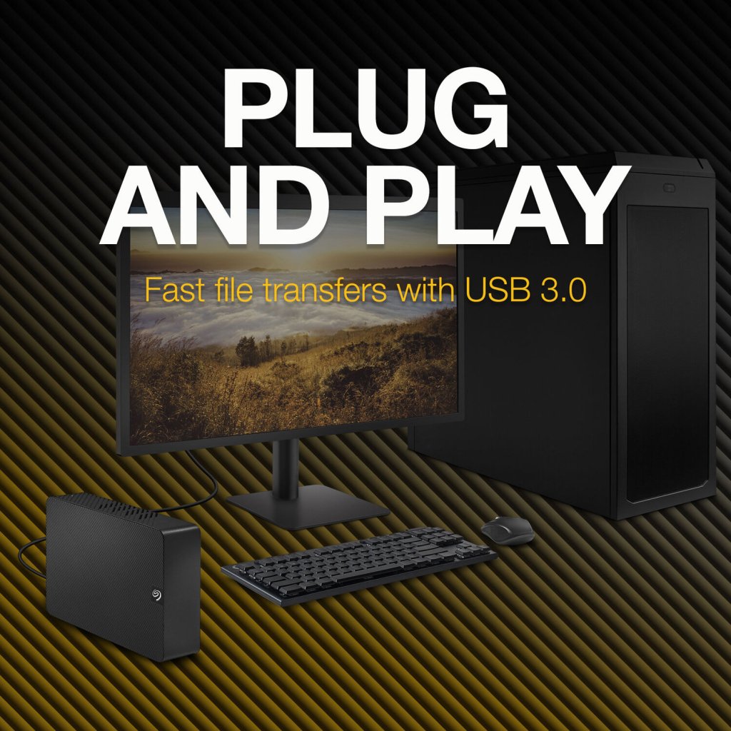 Зовнішній жорсткий диск 3.5″ 8TB Expansion Desktop Seagate (STKP8000400)