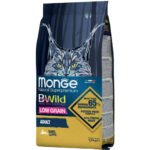 Сухий корм для кішок Monge Cat Bwild Low Grain з м’ясом зайця 1.5 кг (8009470012003)
