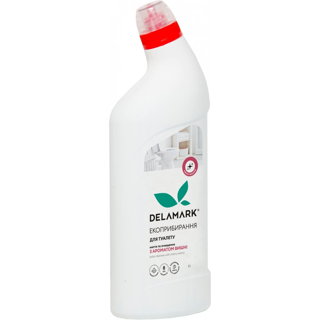 Засіб для чищення унітазу DeLaMark з ароматом вишні 1 л (4820152330758)