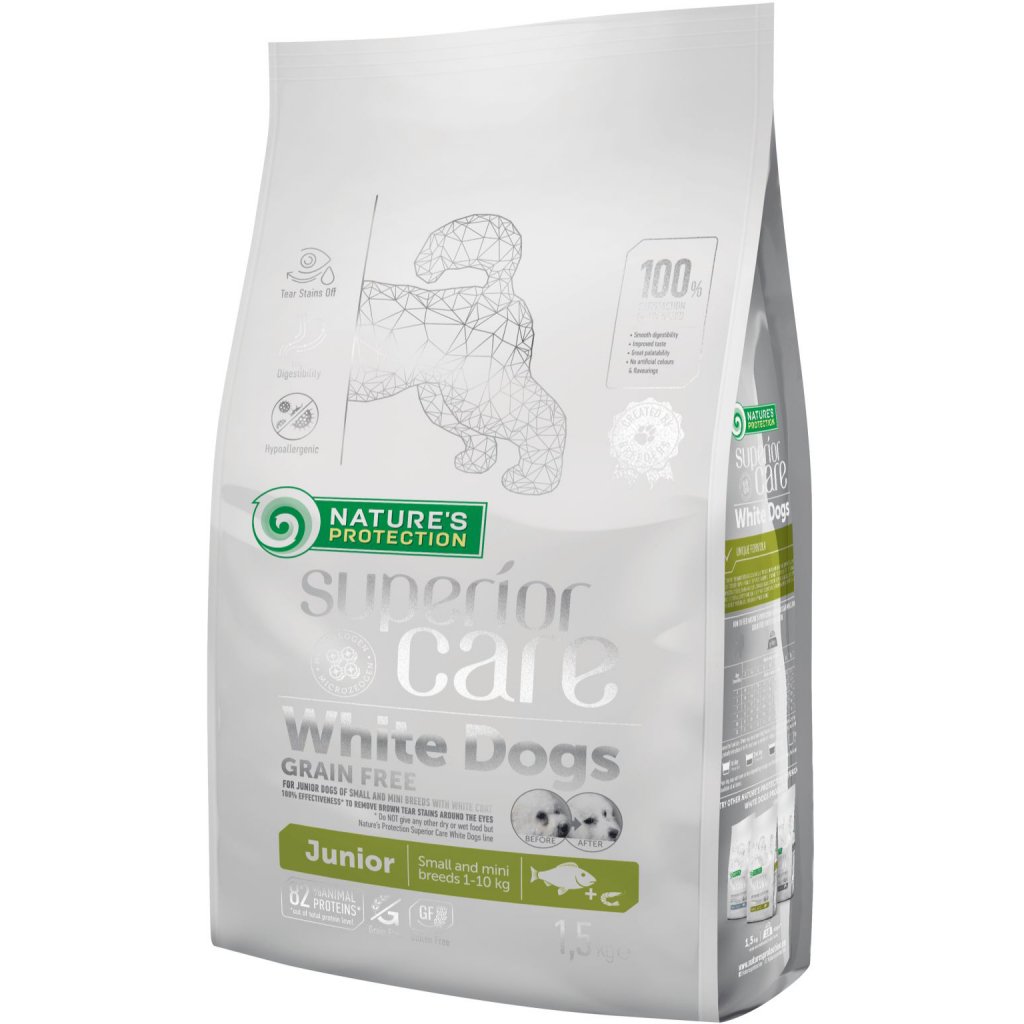 Сухий корм для собак Nature’s Protection NP Superior Care White Dogs Grain Free Junior Small and Mini (NPSC45829)