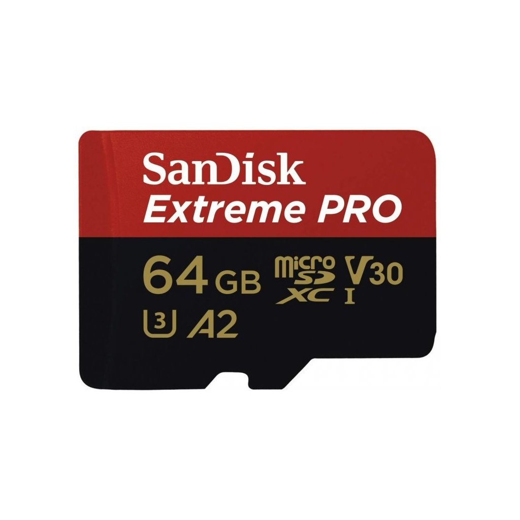 Карта пам’яті SanDisk 64GB microSDXC class 10 UHS-I U3 Extreme Pro V30 (SDSQXCU-064G-GN6MA)