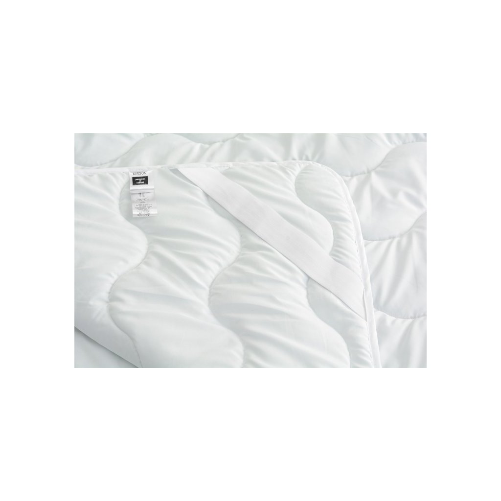 Наматрацник MirSon Eco Light №1712 EcoSilk Air-Soft звичайний на резинці по кутах White 180×200 см (2200002888349)
