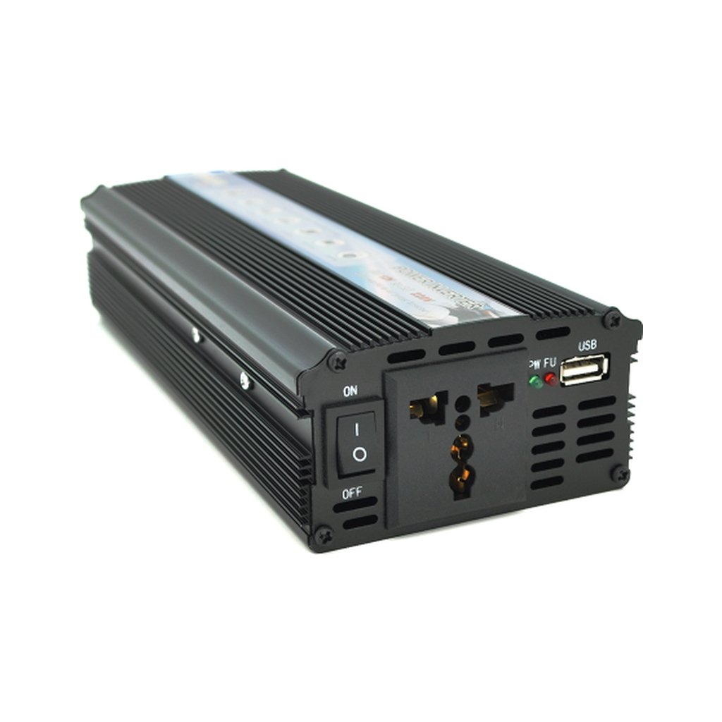 Автомобільний інвертор 12V/220V 2000ВА(1200Вт), approximate sinusoid Voltronic (YT-2000W-CI12V)