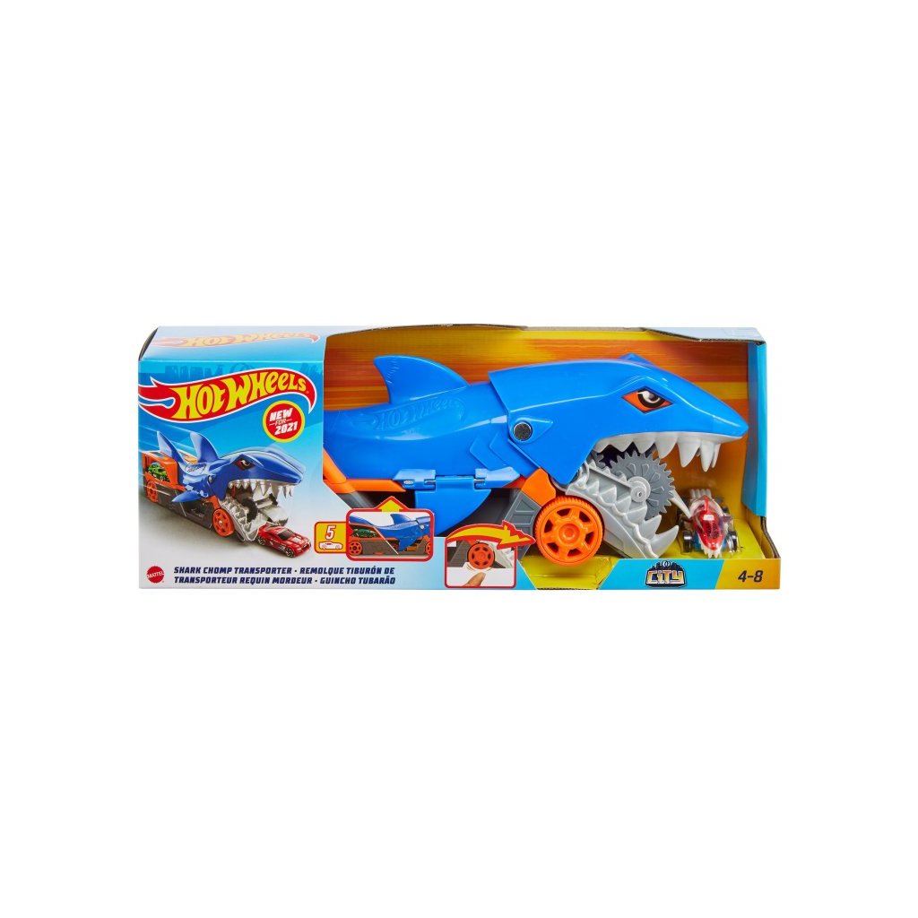 Ігровий набір Hot Wheels Вантажівка-транспортер “Акуляча паща” (GVG36)