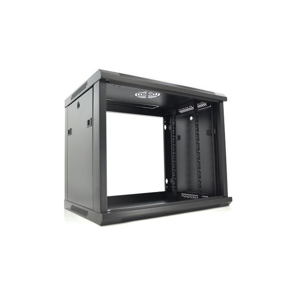 Шафа настінна Merlion 9U 19″ 600*600*500 (Ш*Г*В)мм, black (Ml3-6609 / 23528)