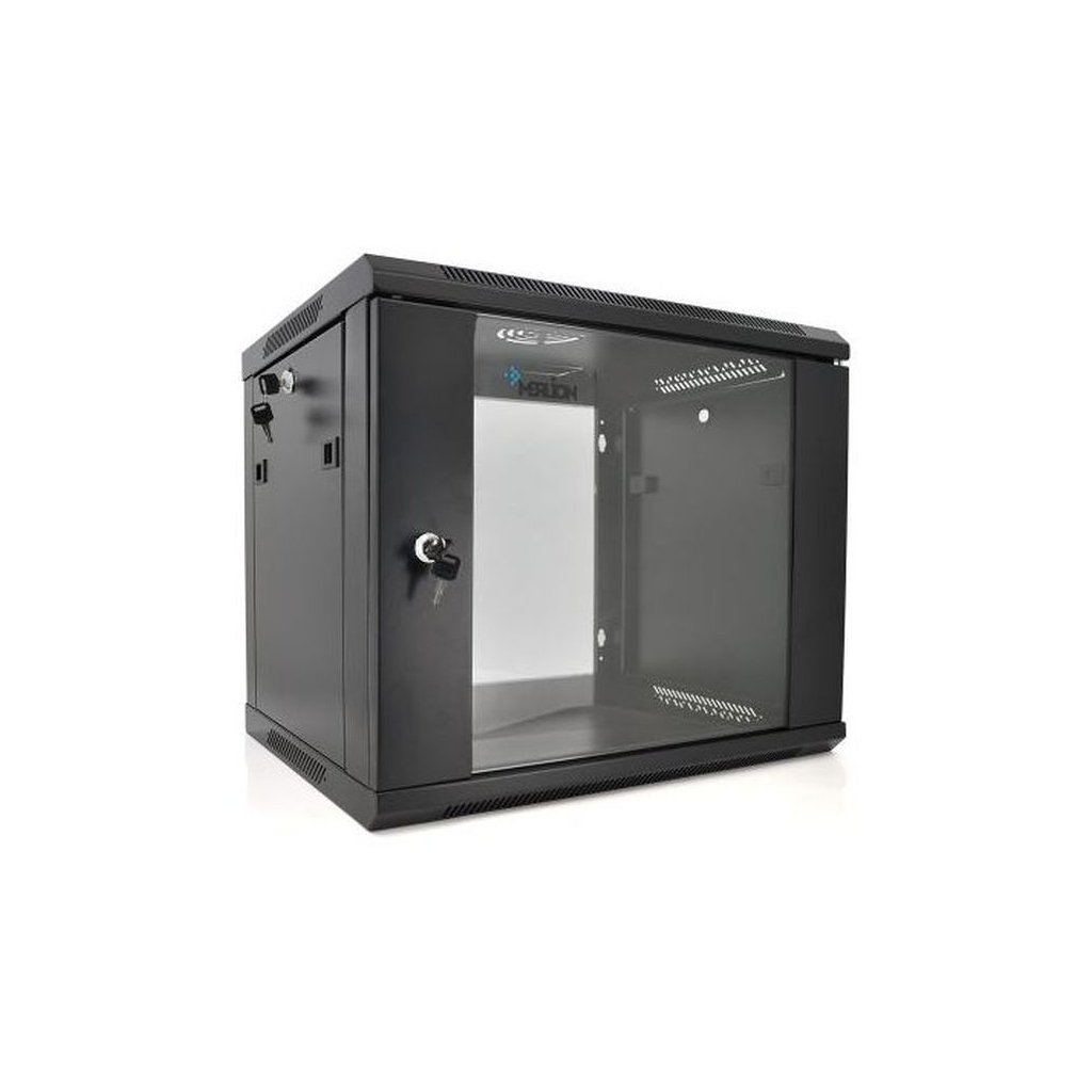Шафа настінна Merlion 9U 19″ 600*600*500 (Ш*Г*В)мм, black (Ml3-6609 / 23528)