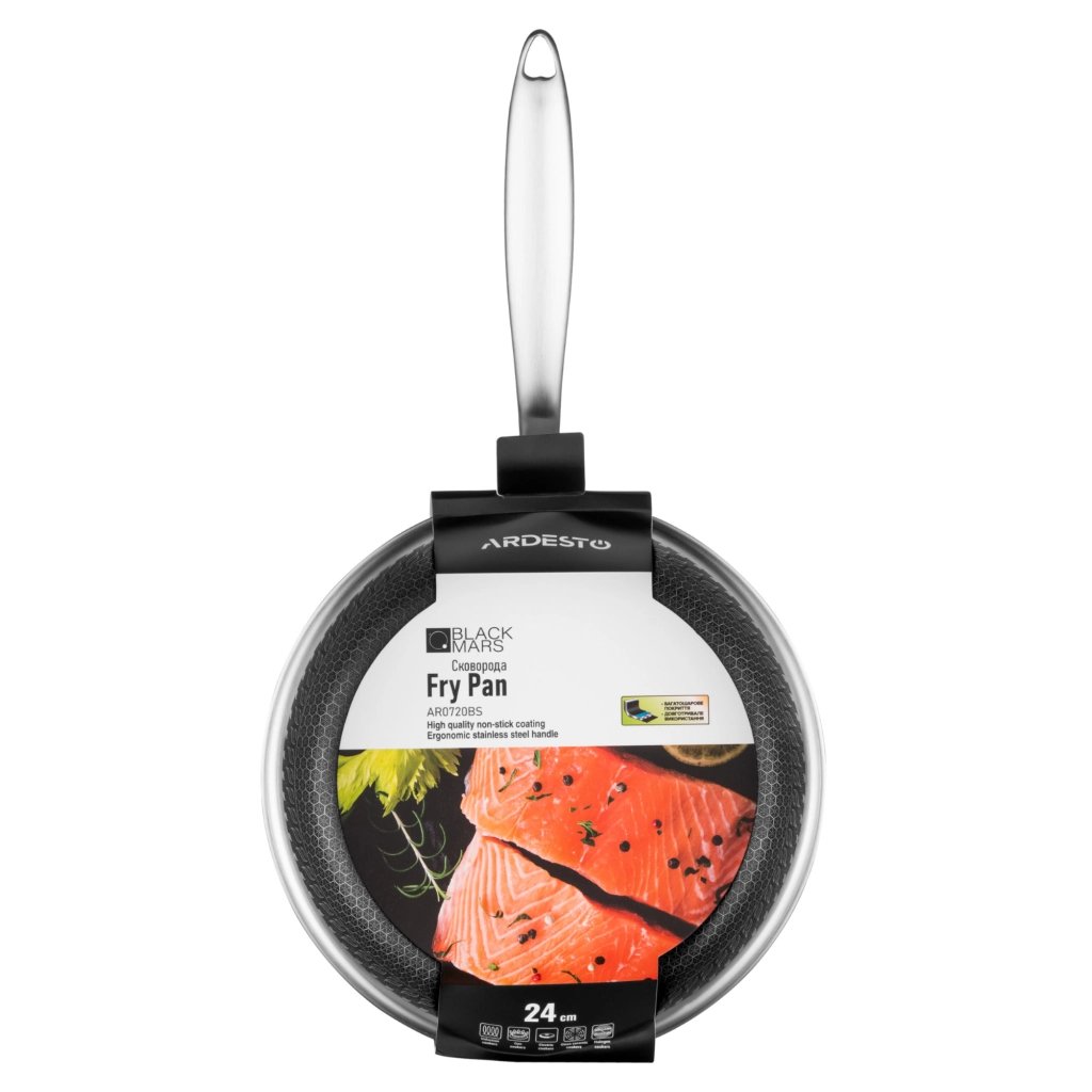 Сковорода Ardesto Black Mars Avior Grey 24 см (AR0720BS)
