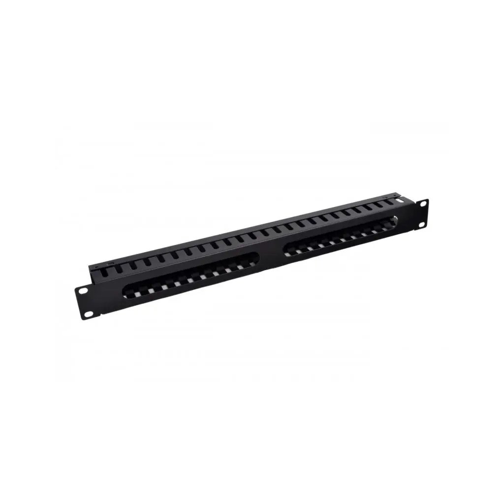 Кабельний організатор 19″ 1U перфорований, 60мм Kingda (KD-CM-11)