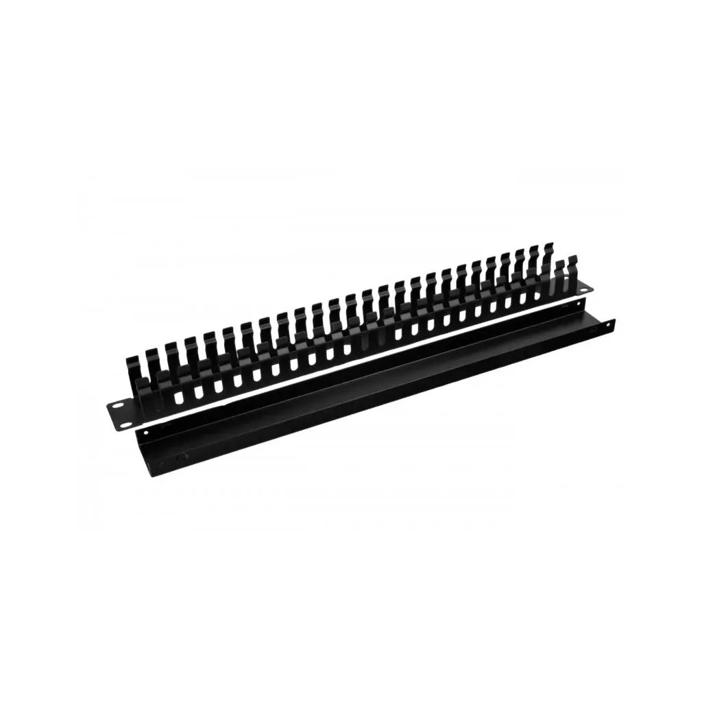 Кабельний організатор 19″ 1U перфорований, 60мм Kingda (KD-CM-11)