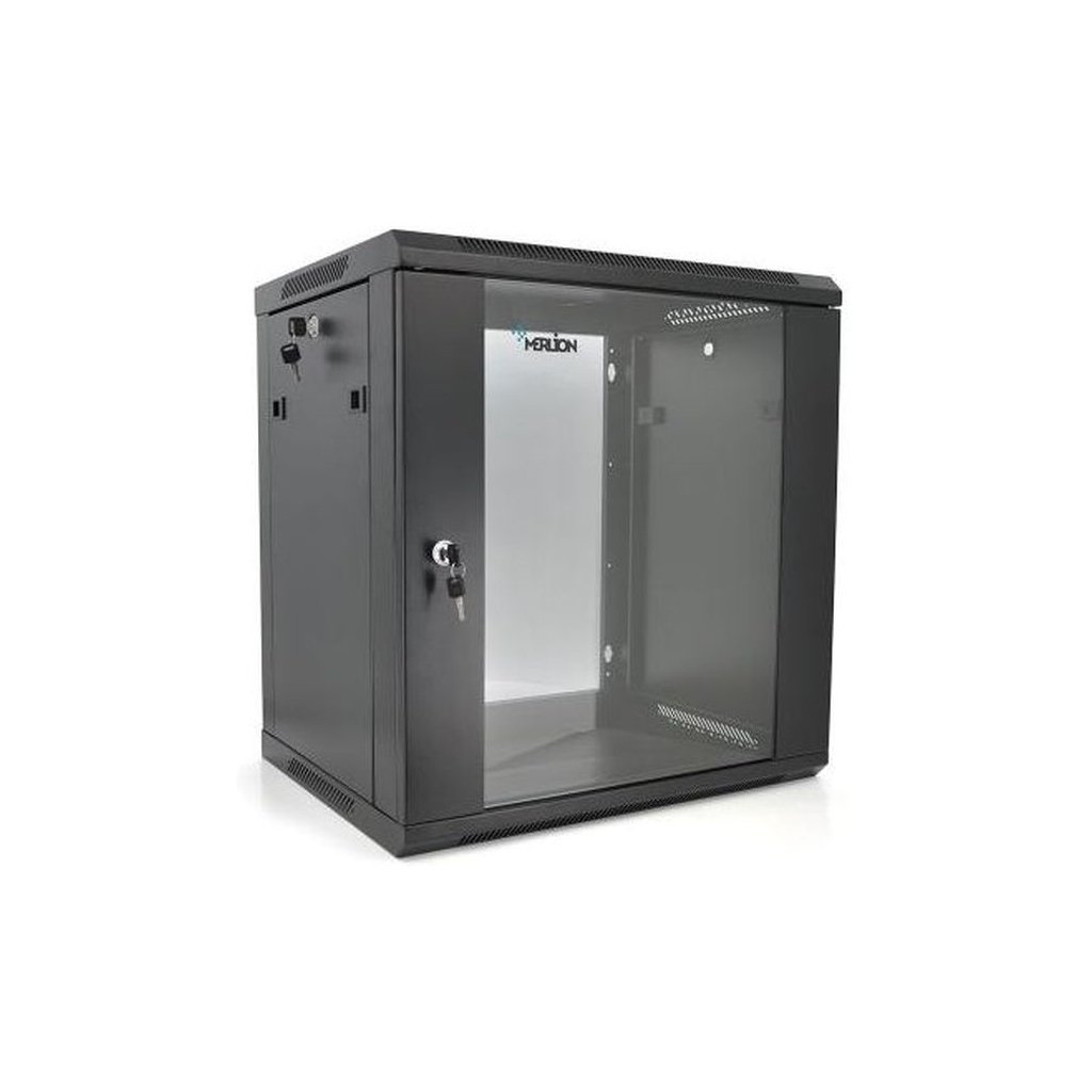 Шафа настінна Merlion 15U 19″ 600*450*768 (Ш*Г*В)мм, black (Ml3-6415)
