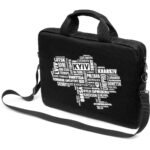 Сумка для ноутбука Vinga 14″ NB1402 Black, white print (NB1402UWBK)