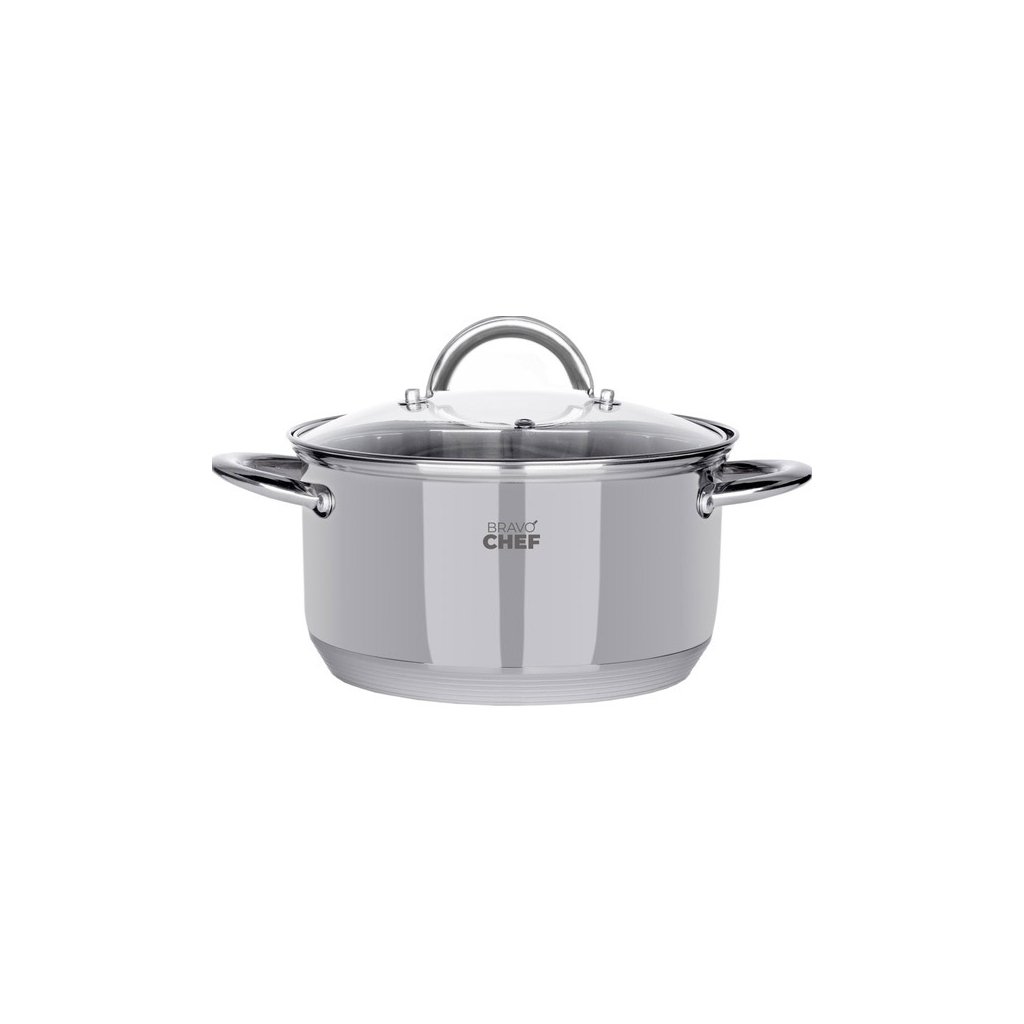 Каструля Bravo Chef 22 см (4.35 л) з кришкою