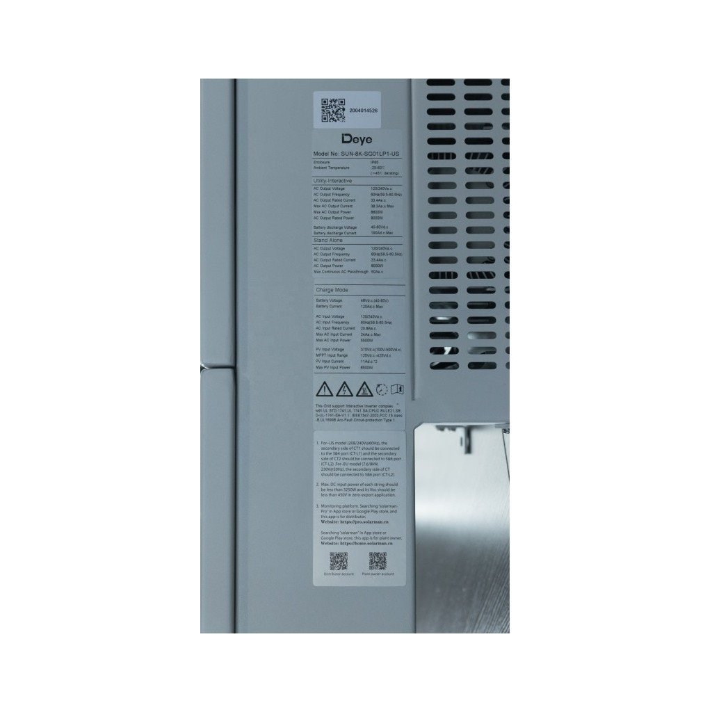 Сонячний інвертор Deye SUN-5K-SG03LP1-EU WiFi (SUN-5K-SG03LP1-EU)