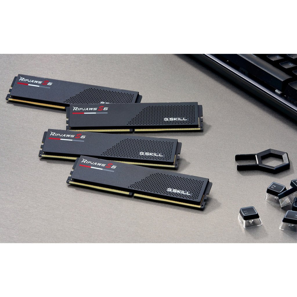Модуль пам’яті для комп’ютера DDR5 64GB (2x32GB) 6400 MHz Ripjaws S5 G.Skill (F5-6400J3239G32GX2-RS5K)