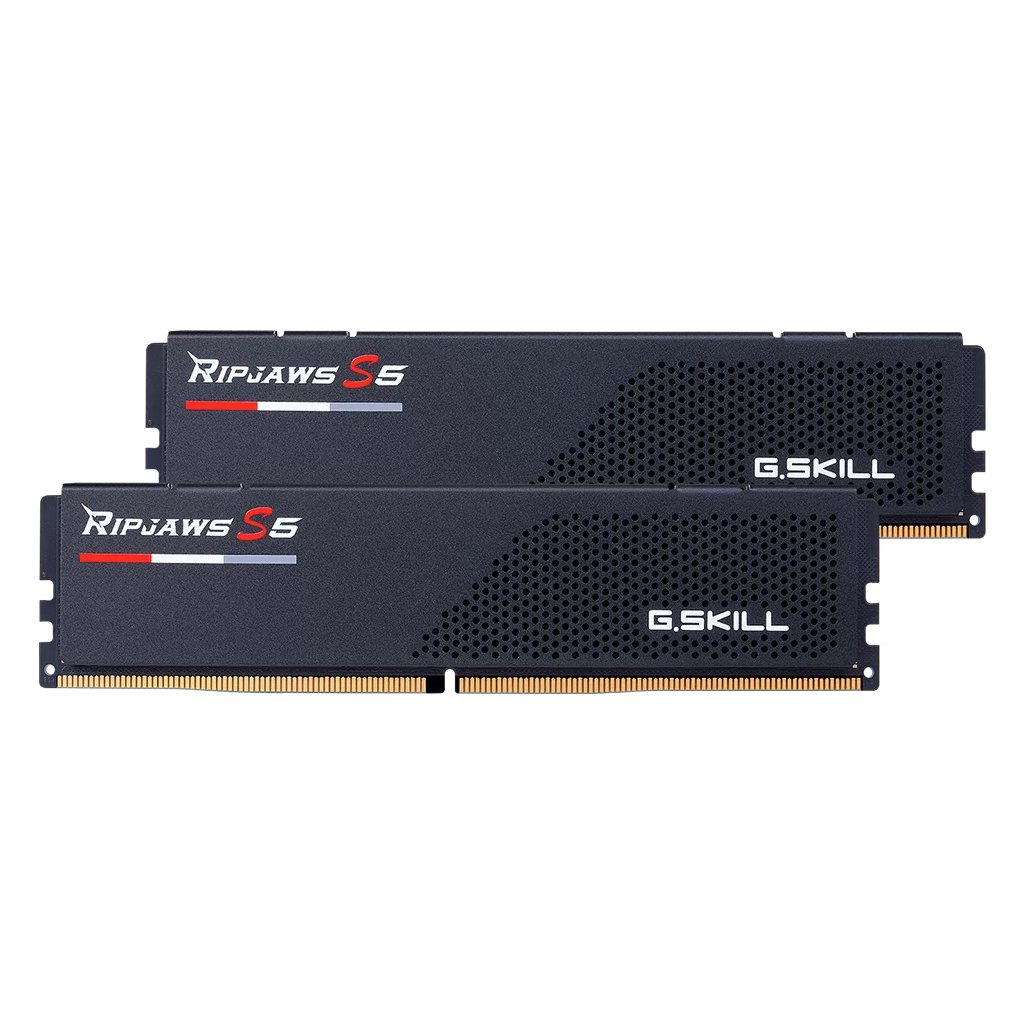 Модуль пам’яті для комп’ютера DDR5 64GB (2x32GB) 6400 MHz Ripjaws S5 G.Skill (F5-6400J3239G32GX2-RS5K)