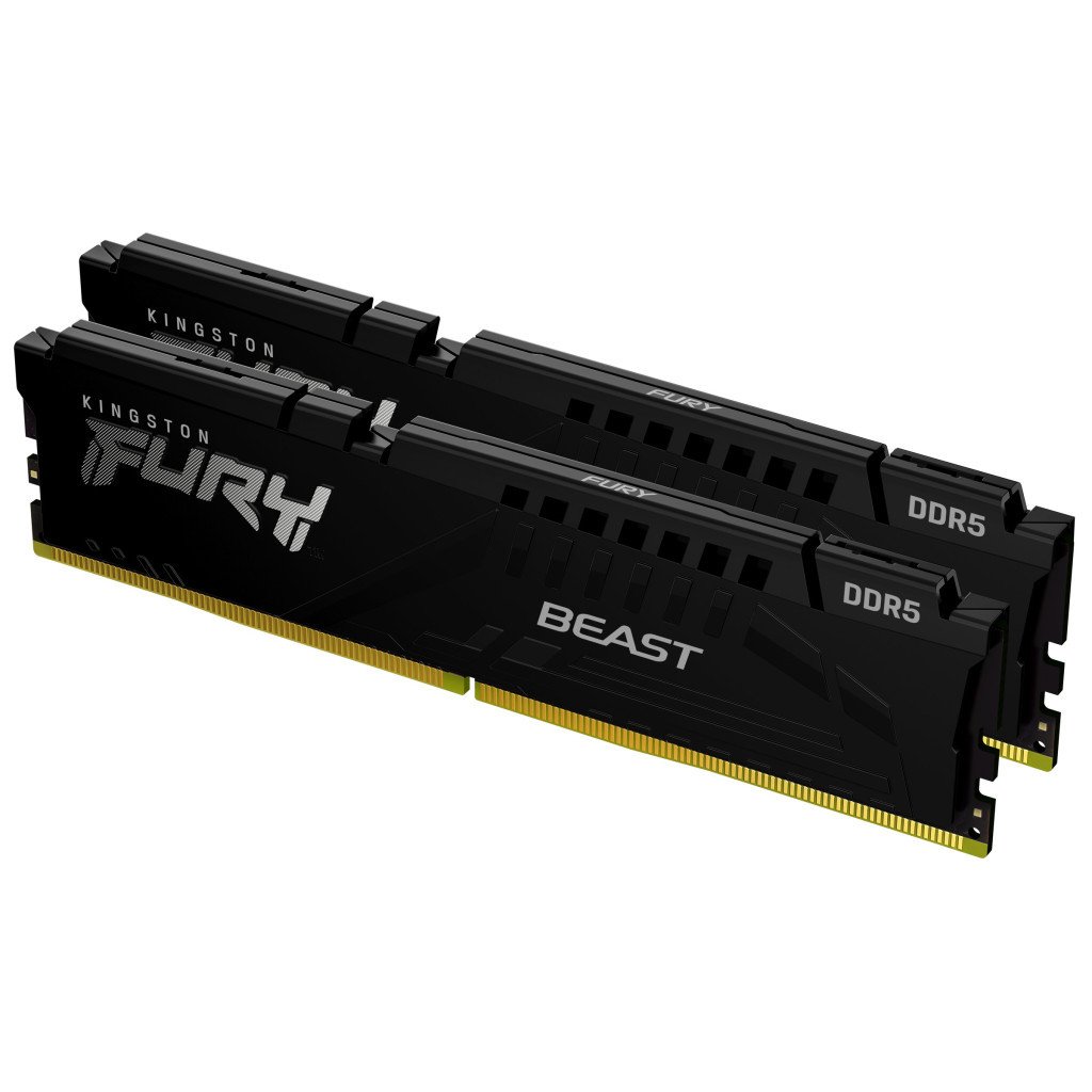 Модуль пам’яті для комп’ютера DDR5 16GB (2x8GB) 6000 MHz Beast Kingston Fury (ex.HyperX) (KF560C36BBEK2-16)