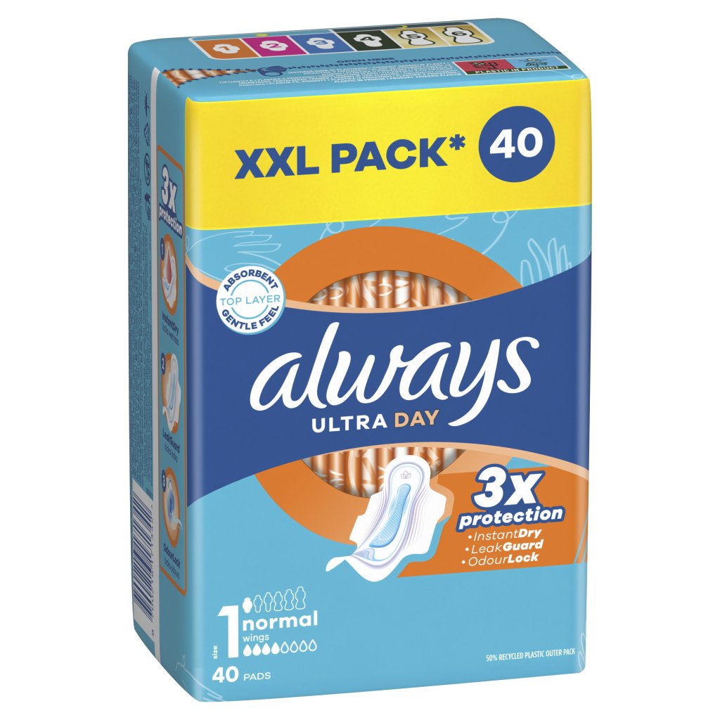 Гігієнічні прокладки Always Ultra Normal (Розмір 1) 40 шт. (8006540211380)