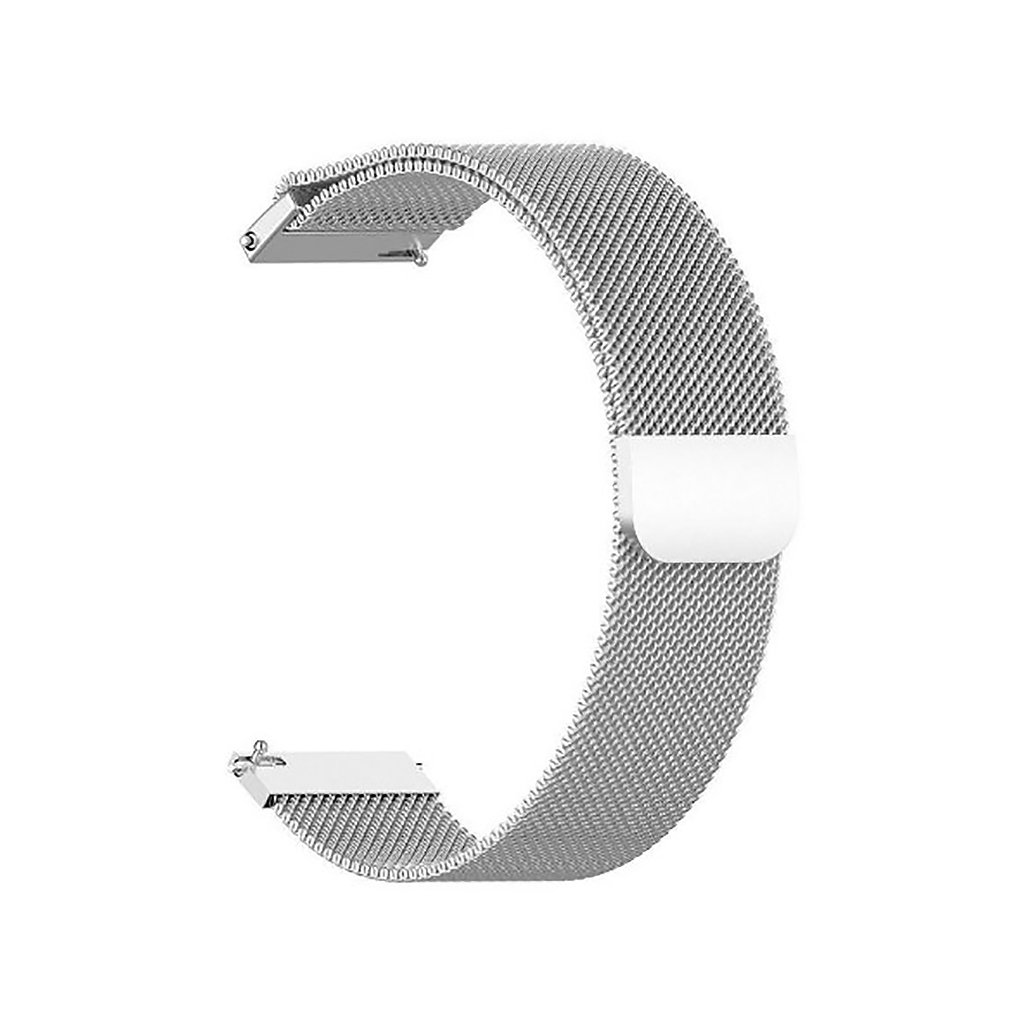 Ремінець до смарт-годинника BeCover Milanese Style для Samsung Galaxy (20mm)/Watch 5/ Watch 4…/Gear S2 Classic/Gear Sport Silver (707675)