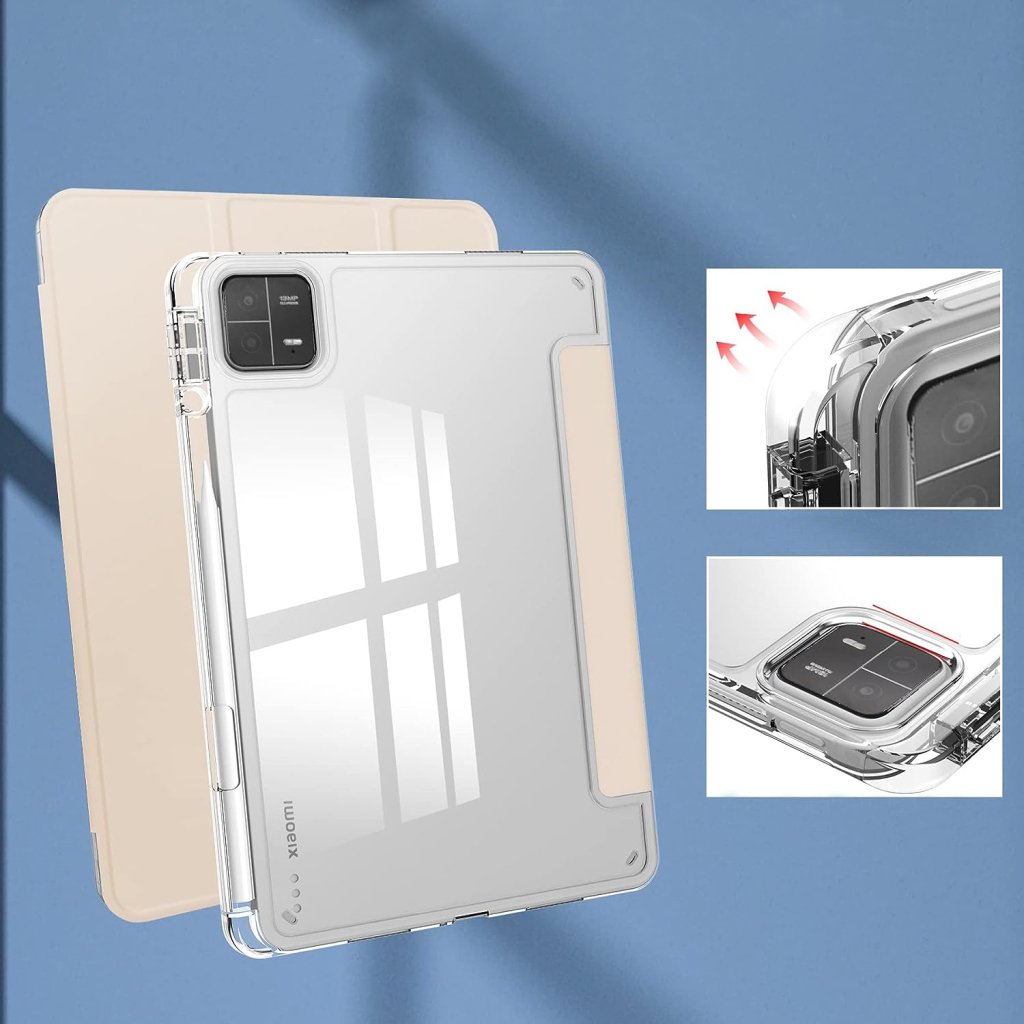 Чохол до планшета BeCover TPU Edge stylus mount Xiaomi Mi Pad 6 / 6 Pro 11″ Rose Gold (709557)
