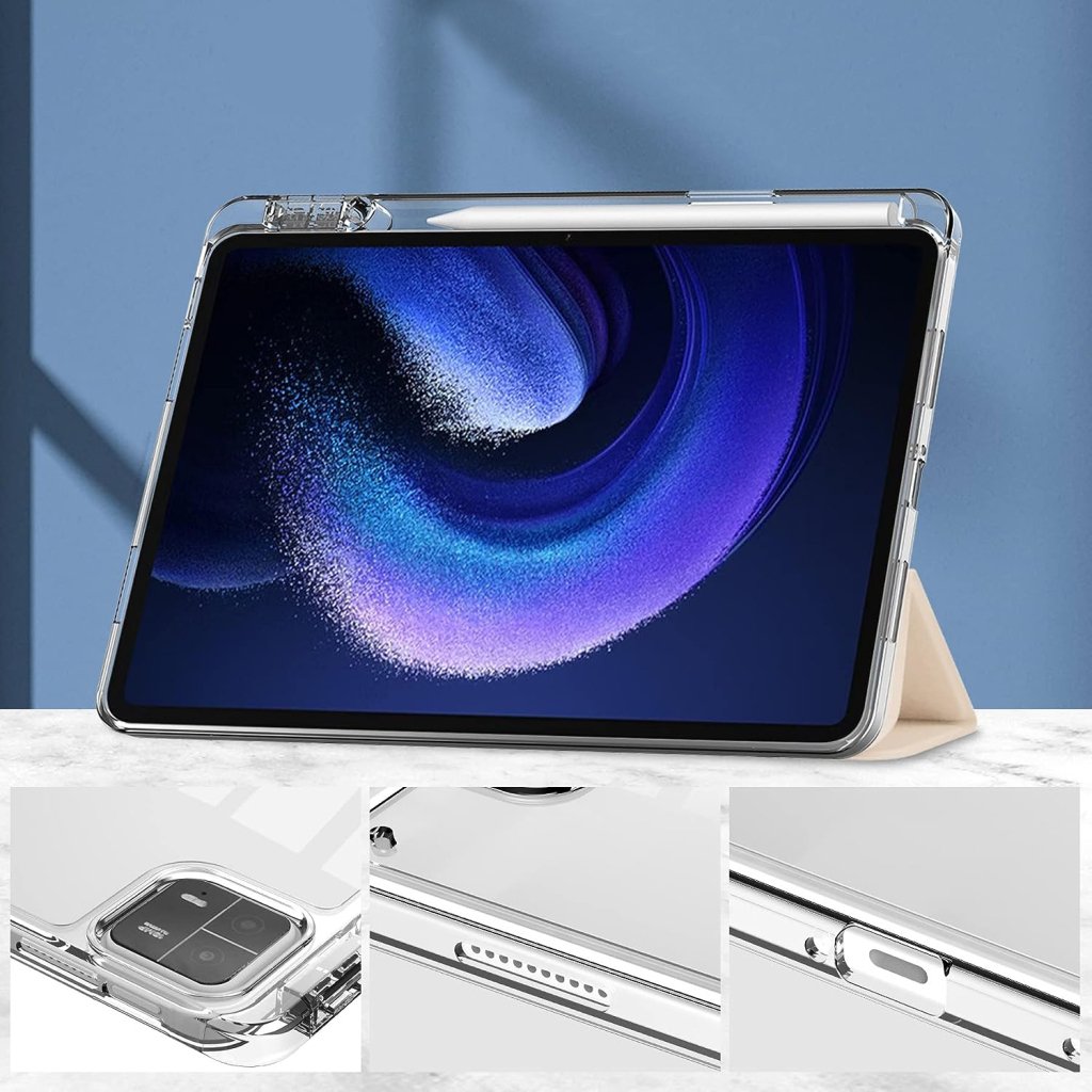 Чохол до планшета BeCover TPU Edge stylus mount Xiaomi Mi Pad 6 / 6 Pro 11″ Rose Gold (709557)