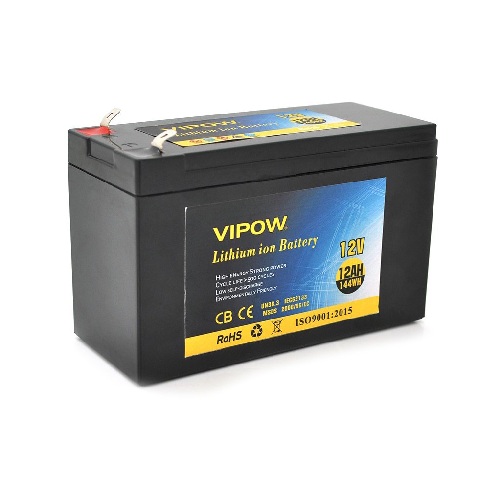 Батарея до ДБЖ Vipow 12V – 12Ah Li-ion (VP-12120LI)