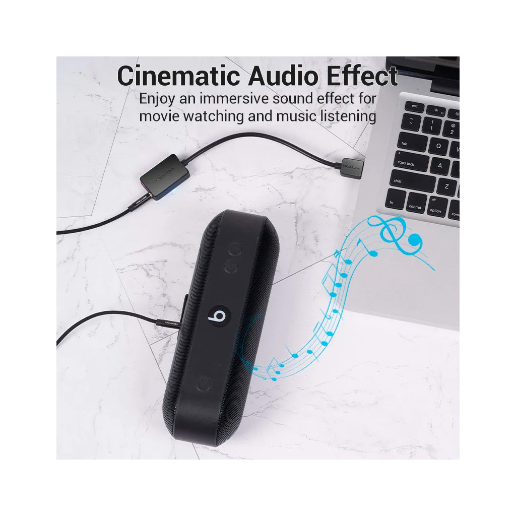 Звукова плата Vention Audio USB 2х3,5 мм jack 0.15m (CDYB0)