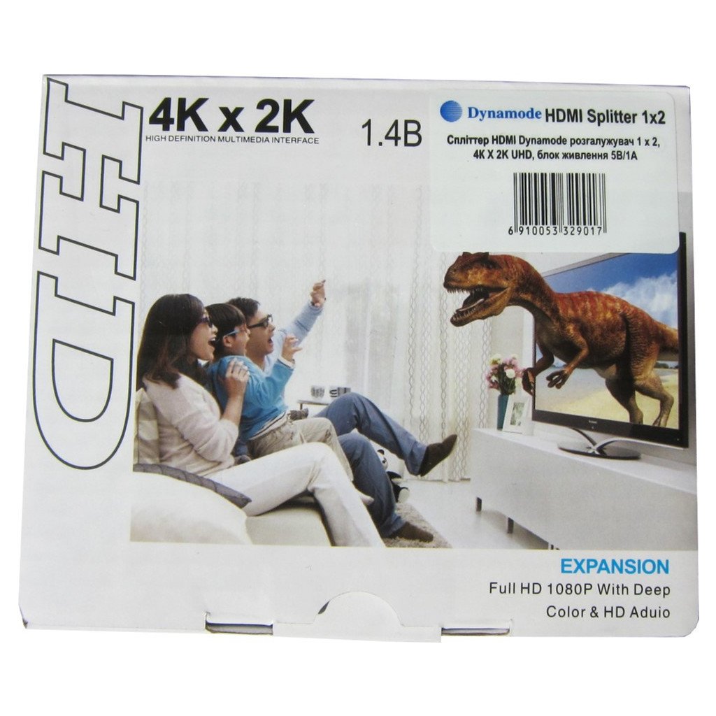 Розгалужувач Dynamode HDMI Splitter 1×2