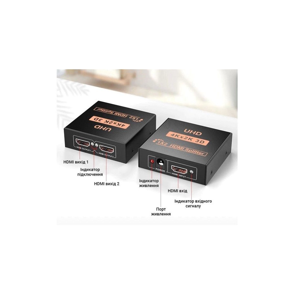 Розгалужувач Dynamode HDMI Splitter 1×2