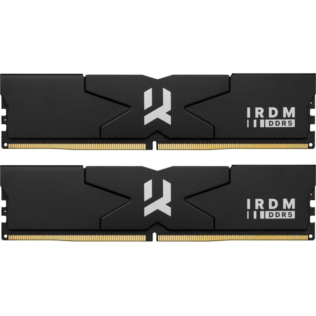 Модуль пам’яті для комп’ютера DDR5 32GB (2x16GB) 6800 MHz IRDM Black Goodram (IR-6800D564L34S/32GDC)