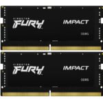 Модуль пам’яті для ноутбука SoDIMM DDR5 32GB (2x16GB) 5600 MHz Impact Black Kingston Fury (ex.HyperX) (KF556S40IBK2-32)