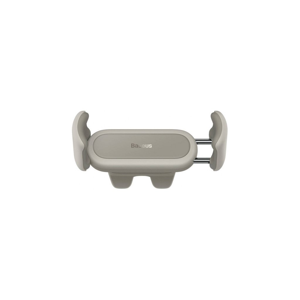 Універсальний автотримач Baseus 4.7-6.7″ Steel Cannon 2 (на решітку) creamy-white (SUGP000002)