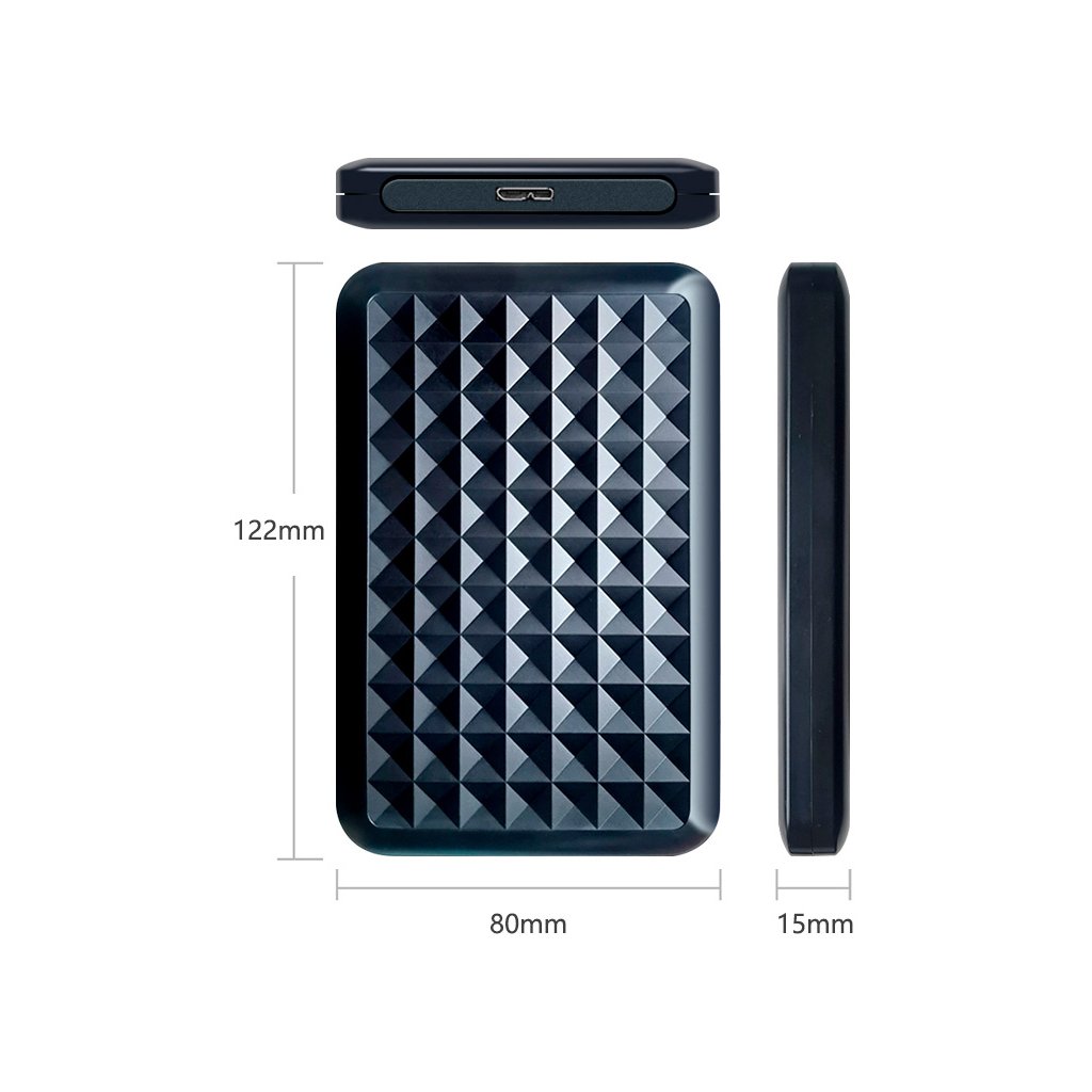 Кишеня зовнішня Dynamode 2.5″ SATA HDD/SSD USB 3.0 Black (DM-CAD-25318)