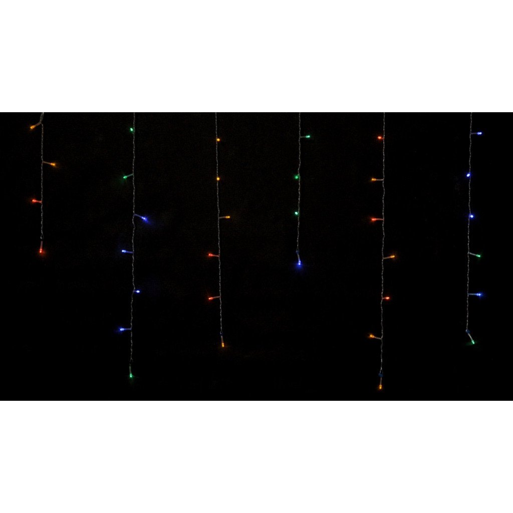 Гірлянда Delux ICICLE 100 LED C 3.2х0.7 м Мульти/Прозорий IP20 (90015254)