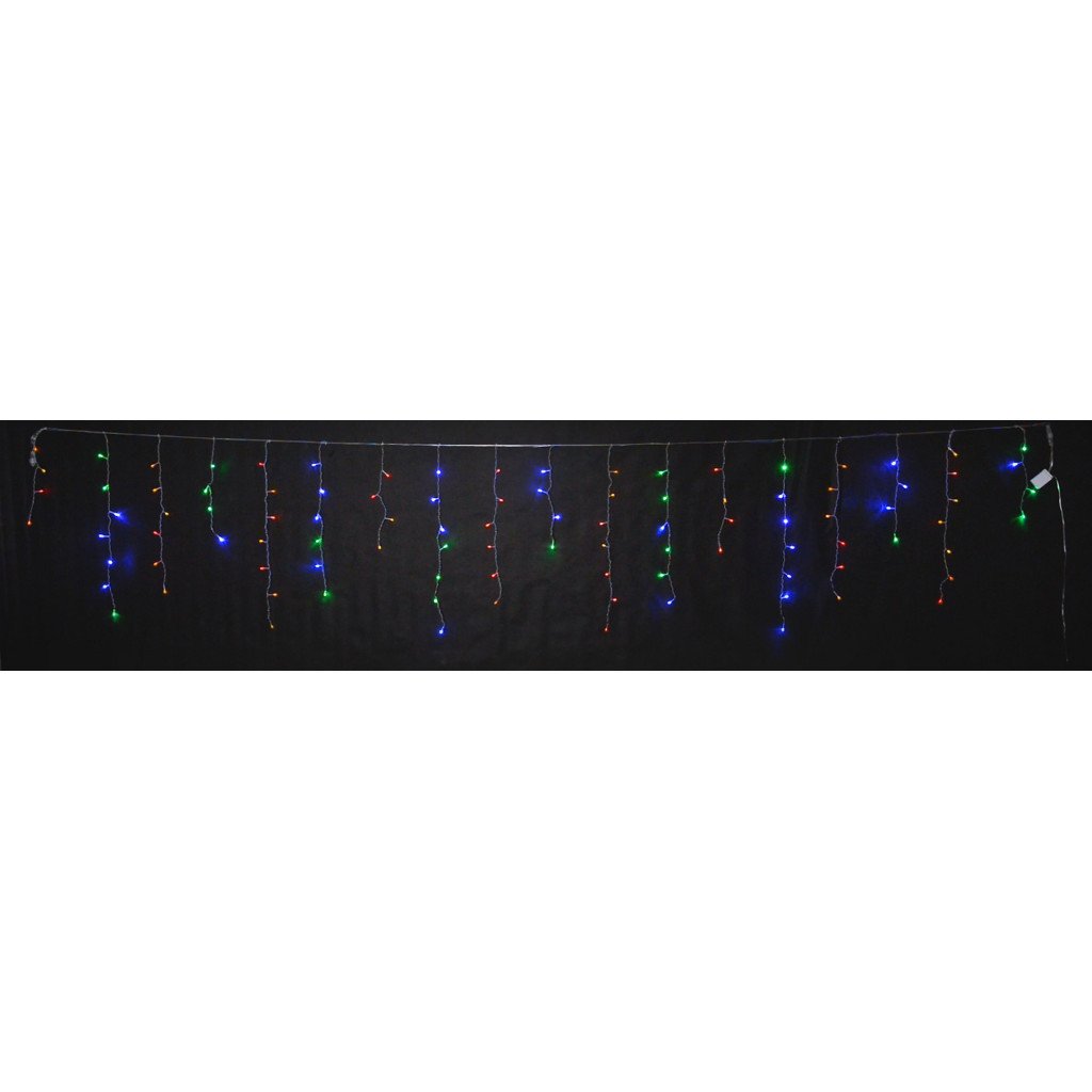 Гірлянда Delux ICICLE 100 LED C 3.2х0.7 м Мульти/Прозорий IP20 (90015254)