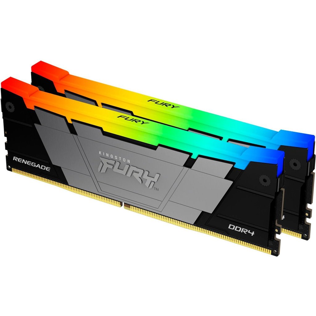 Модуль пам’яті для комп’ютера DDR4 32GB (2x16GB) 3600 MHz Fury Renegade RGB Kingston Fury (ex.HyperX) (KF436C16RB12AK2/32)