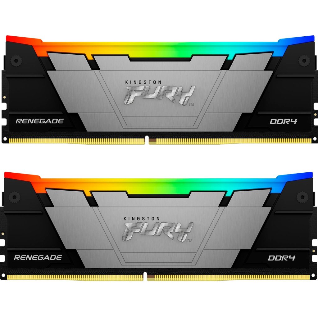 Модуль пам’яті для комп’ютера DDR4 32GB (2x16GB) 3600 MHz Fury Renegade RGB Kingston Fury (ex.HyperX) (KF436C16RB12AK2/32)