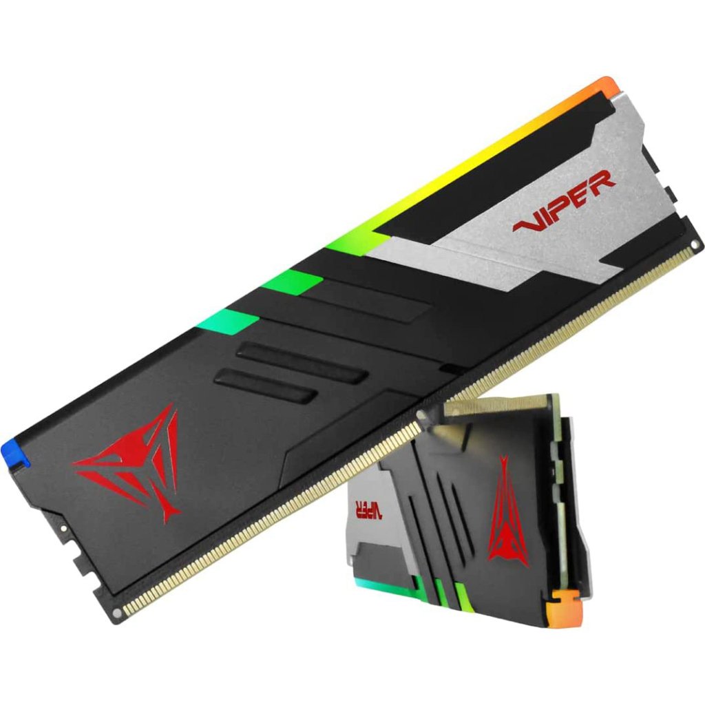 Модуль пам’яті для комп’ютера DDR5 32GB (2x16GB) 6000 MHz Viper Venom RGB Patriot (PVVR532G600C36K)