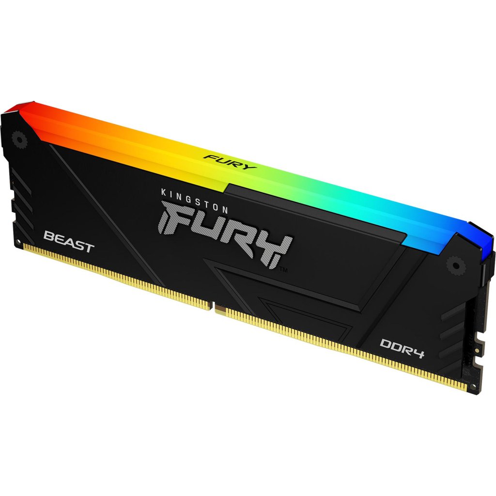 Модуль пам’яті для комп’ютера DDR4 32GB 3600 MHz Fury Beast RGB Kingston Fury (ex.HyperX) (KF436C18BB2A/32)