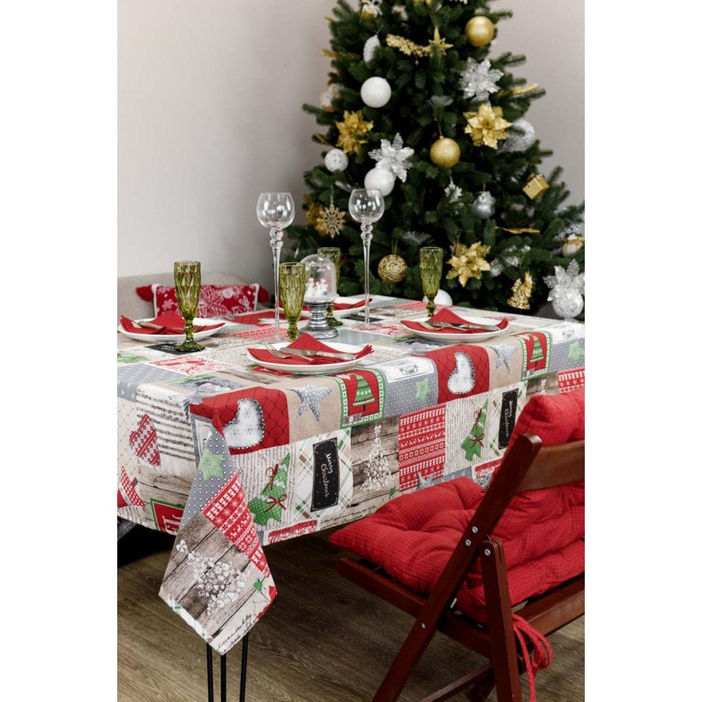 Скатертина Прованс Merry Christmas 180×132 см (4823093451421)