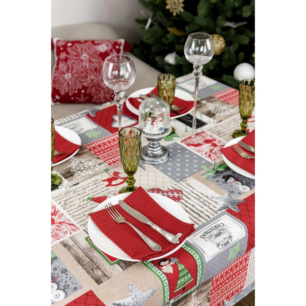 Скатертина Прованс Merry Christmas 180×132 см (4823093451421)