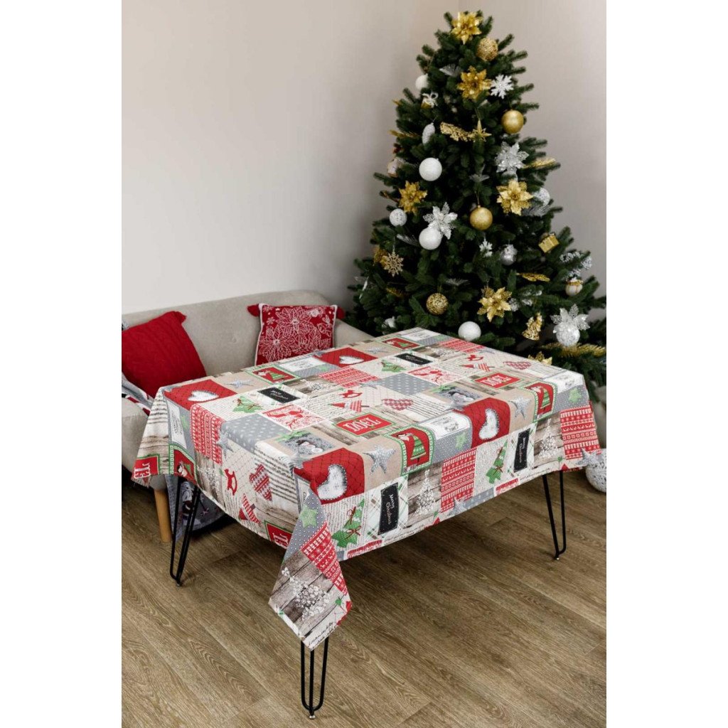 Скатертина Прованс Merry Christmas 180×132 см (4823093451421)
