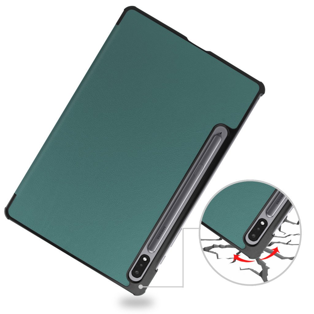 Чохол до планшета BeCover Smart Case Samsung Tab S9 Plus (SM-X810/SM-X816)/S9 FE Plus (SM-X610/SM-X616) 12.4″ Dark Green (710323)