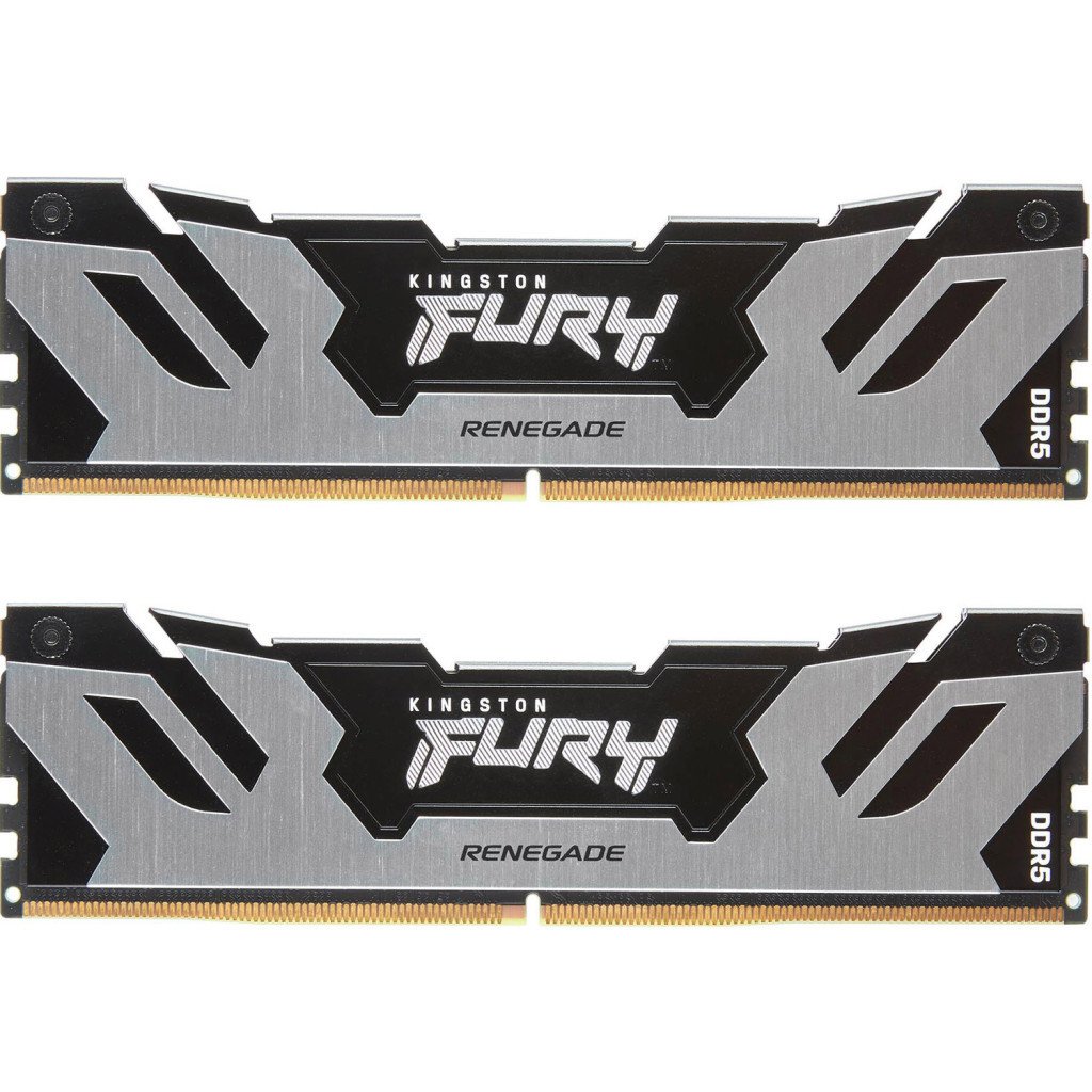Модуль пам’яті для комп’ютера DDR5 96GB (2x48GB) 6400 MHz Renegade Silver XMP Kingston Fury (ex.HyperX) (KF564C32RSK2-96)