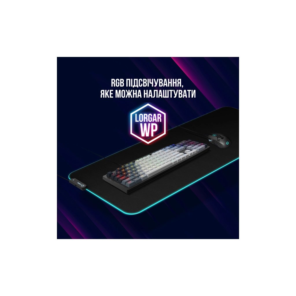 Клавіатура Lorgar Azar 514 RGB USB UA Black (LRG-GK514B-UA)