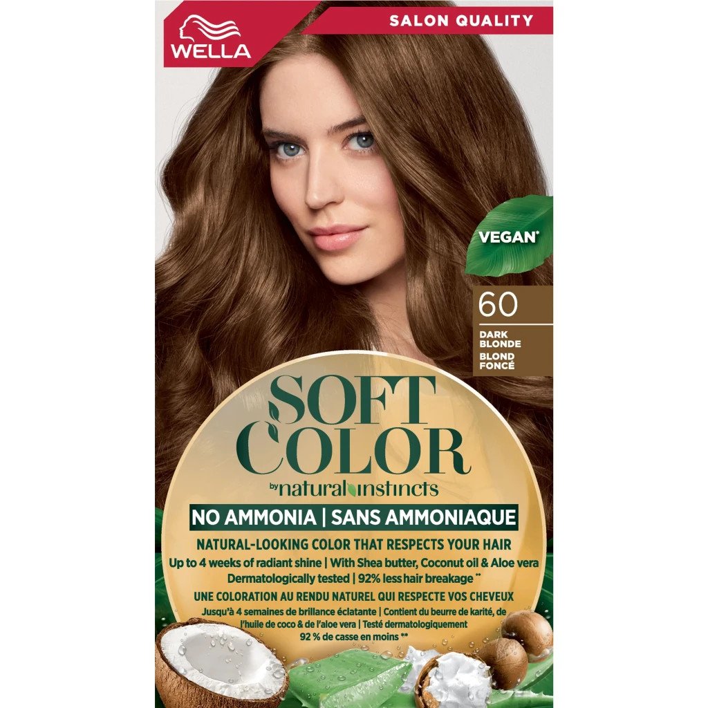 Фарба для волосся Wella Soft Color Безаміачна 60 – Темний блонд (3614228865814)