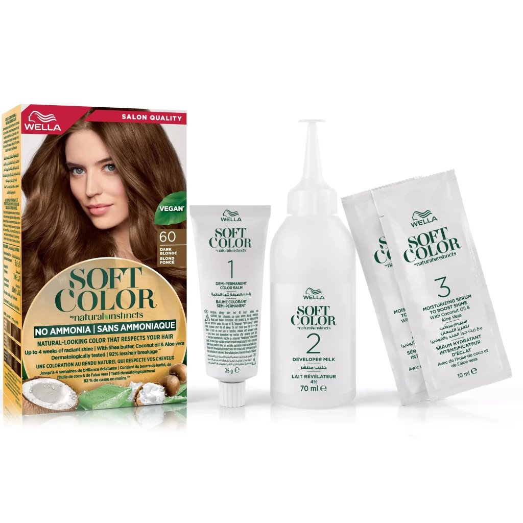 Фарба для волосся Wella Soft Color Безаміачна 60 – Темний блонд (3614228865814)