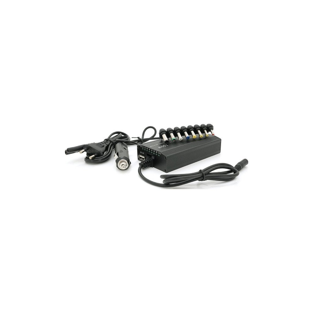 Блок живлення до ноутбуку Voltronic 100W Universal + Auto(12V), ручн. регулювання, 8 роз’ємів (02527 / YT-YBB/100W)