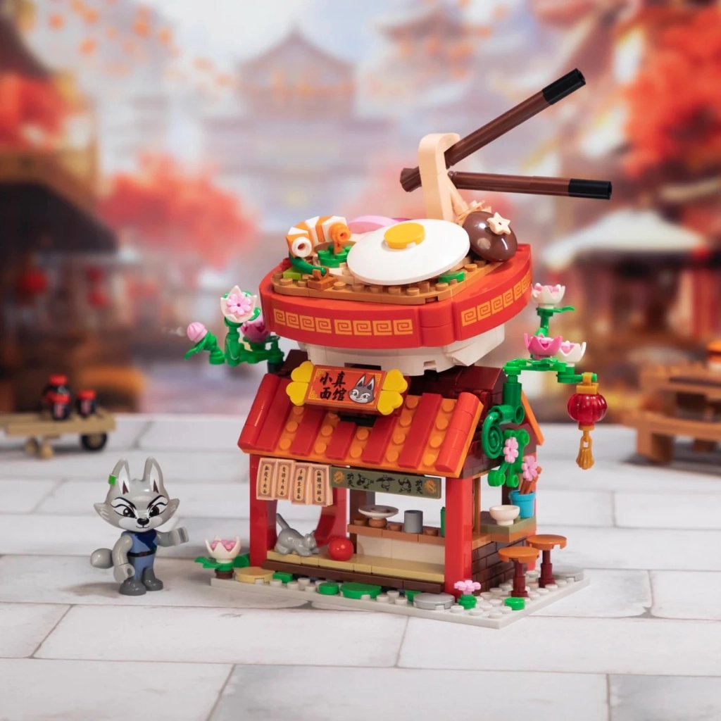 Конструктор Pantasy Kung Fu Panda Кунгфу Панда Міні Вид на вулицю – Раменна крамниця Чжена (86506)