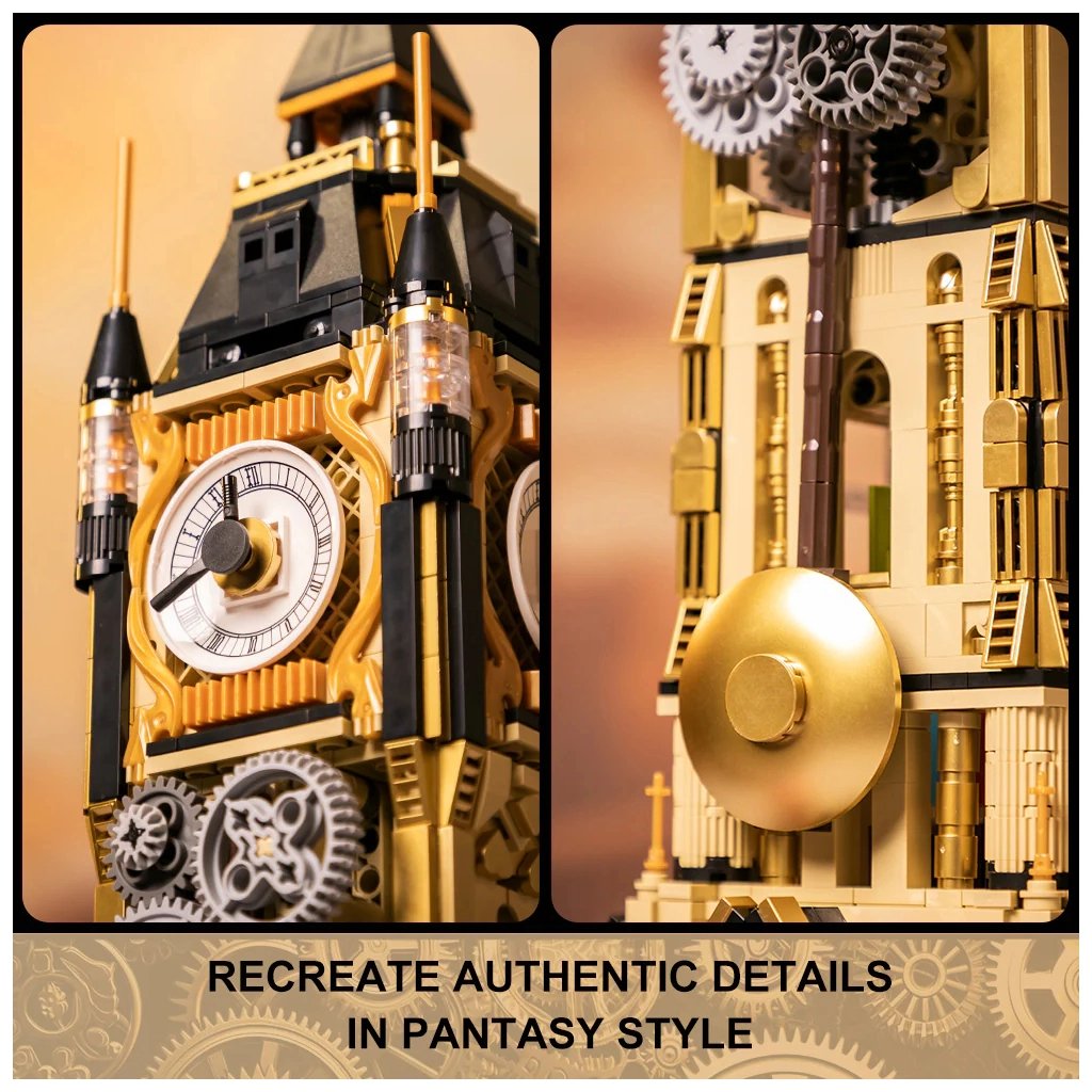 Конструктор Pantasy Original – Steampunk Парк Годинникова вежа в стилі стімпанк (85008)