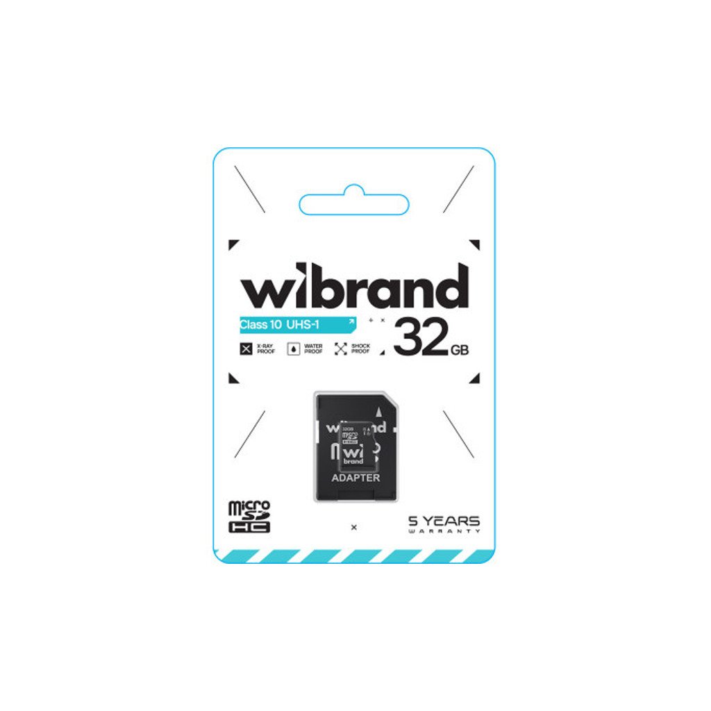 Карта пам’яті Wibrand 32GB microSD class 10 UHS-I (WICDHU1/32GB-A)